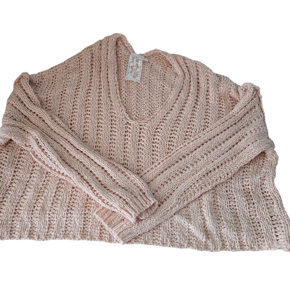 Sadie & Sage Soft Women's Pink Knit Sweater Sze Large